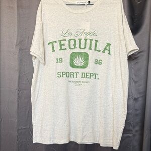 The Laundry Room Heather Gray Tee with Green Graphic